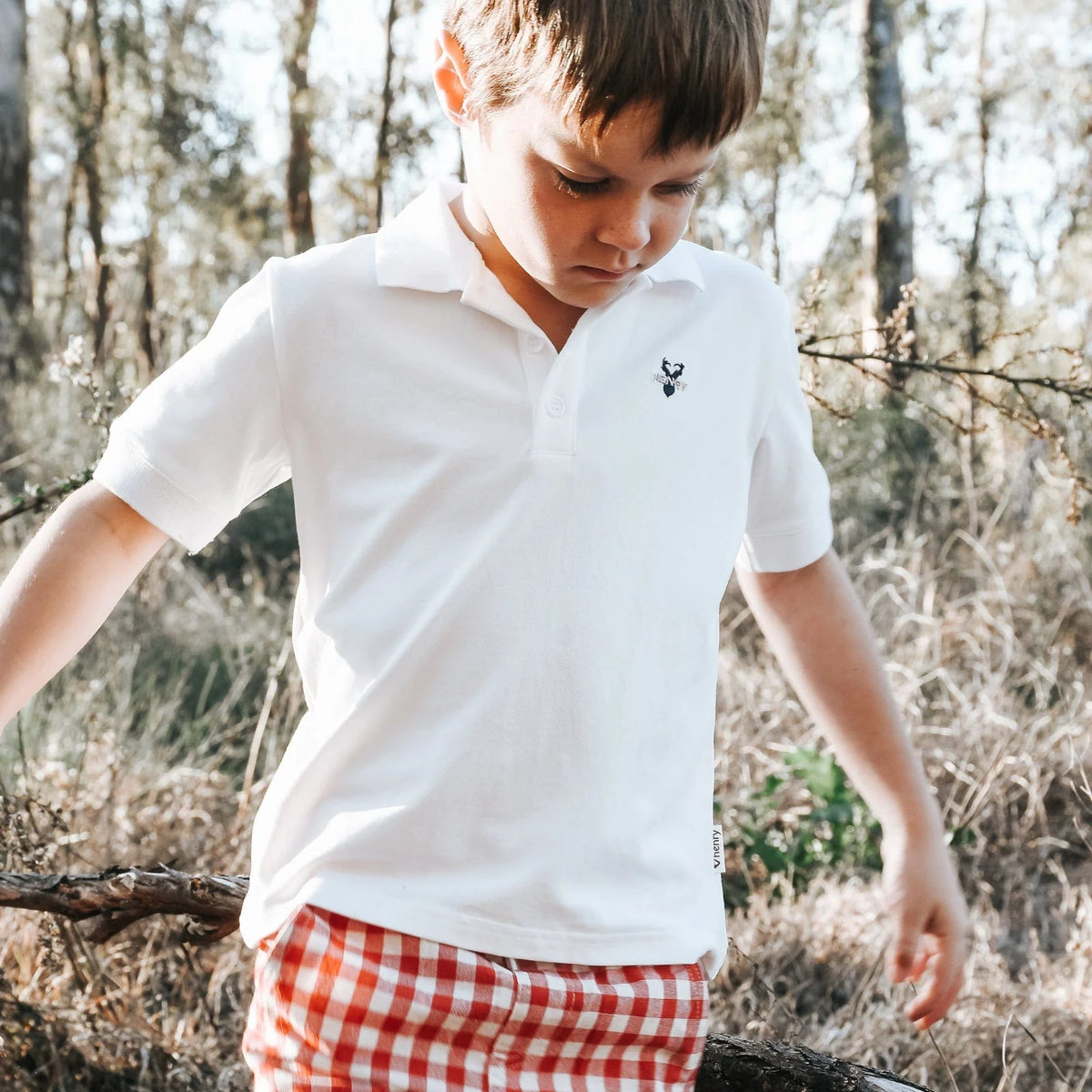 Love Henry Boys Polo Shirt - White