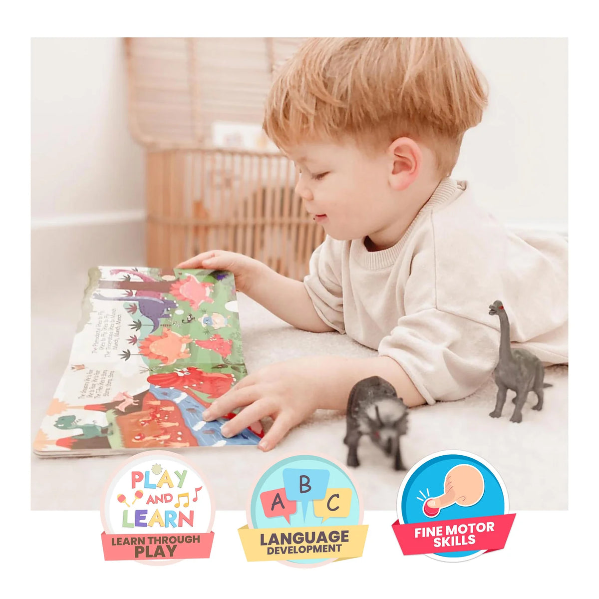Ditty Bird Rechargeable Sound Book - Dinosaur Sounds