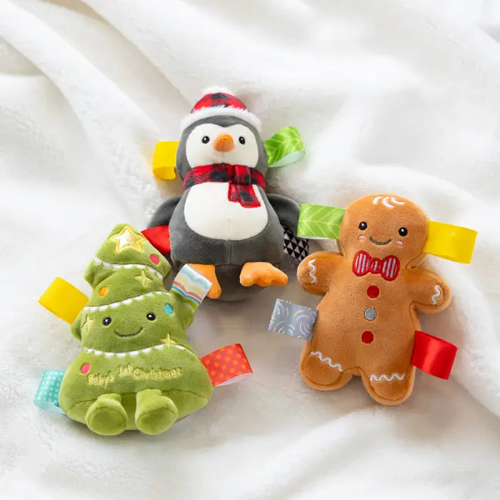 Mary Meyer Taggies Merry Mingle Penguin Rattle