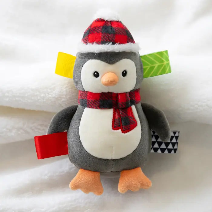 Mary Meyer Taggies Merry Mingle Penguin Rattle