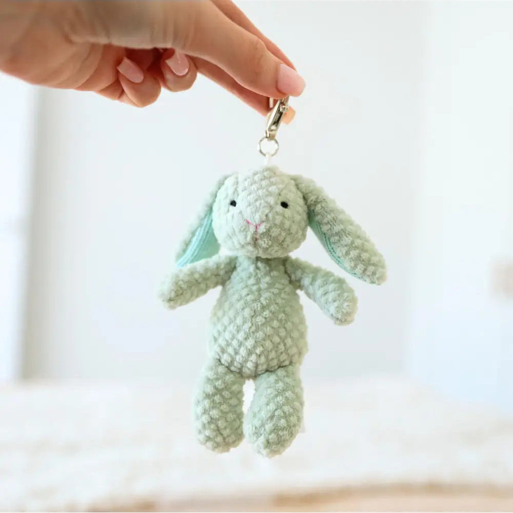 Mary Meyer Nubby Bunny Sage Bag Charm
