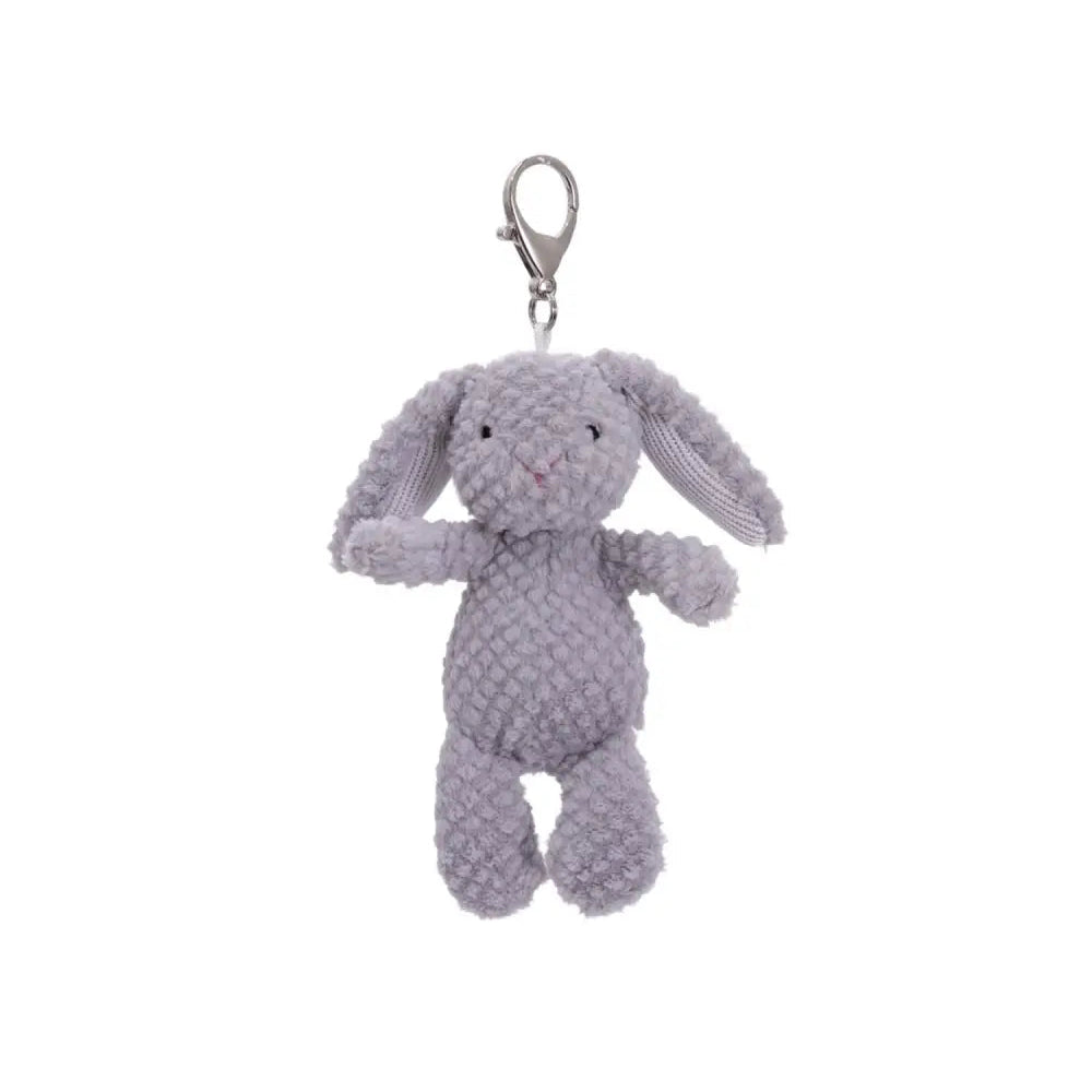 Mary Meyer Nubby Bunny Grey Bag Charm