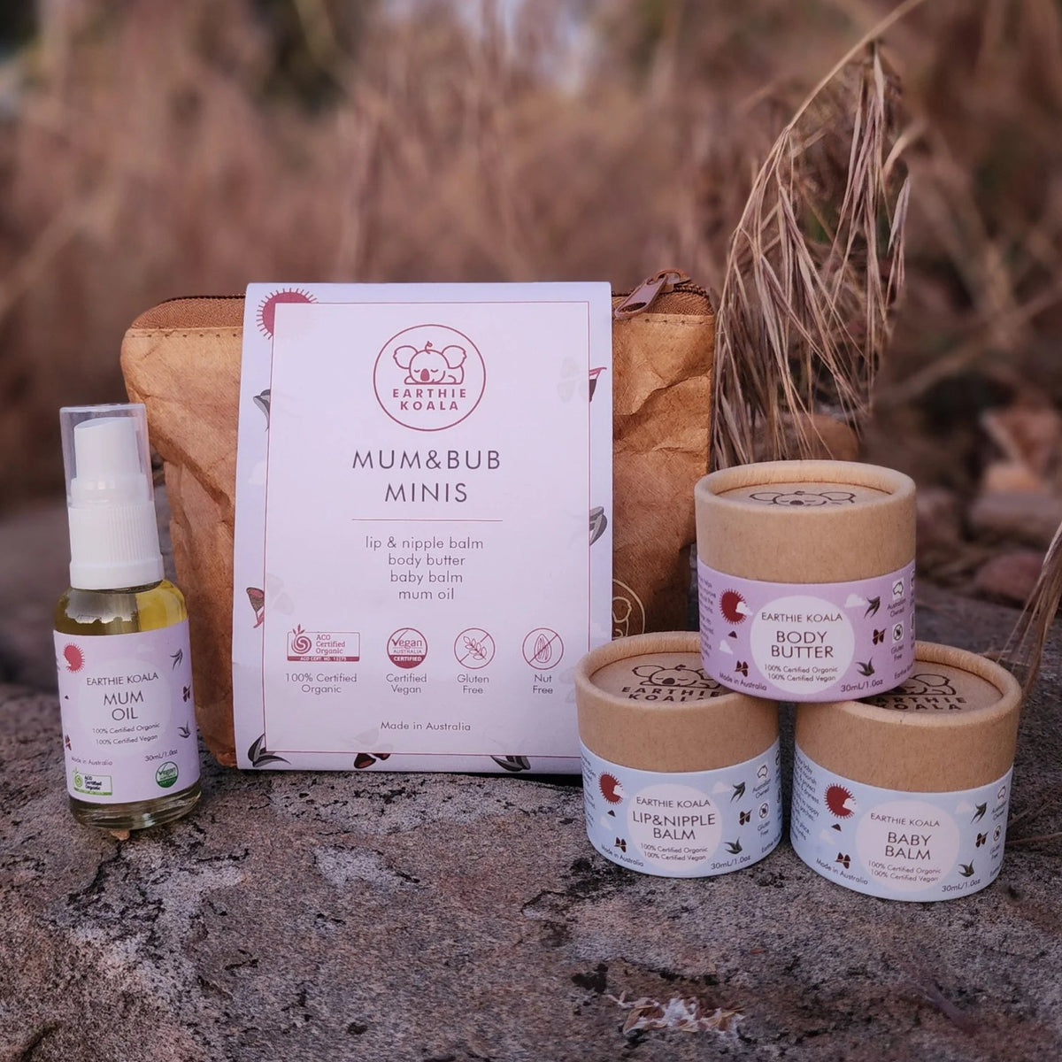 Earthie Koala Mum and Bub Minis Gift Set