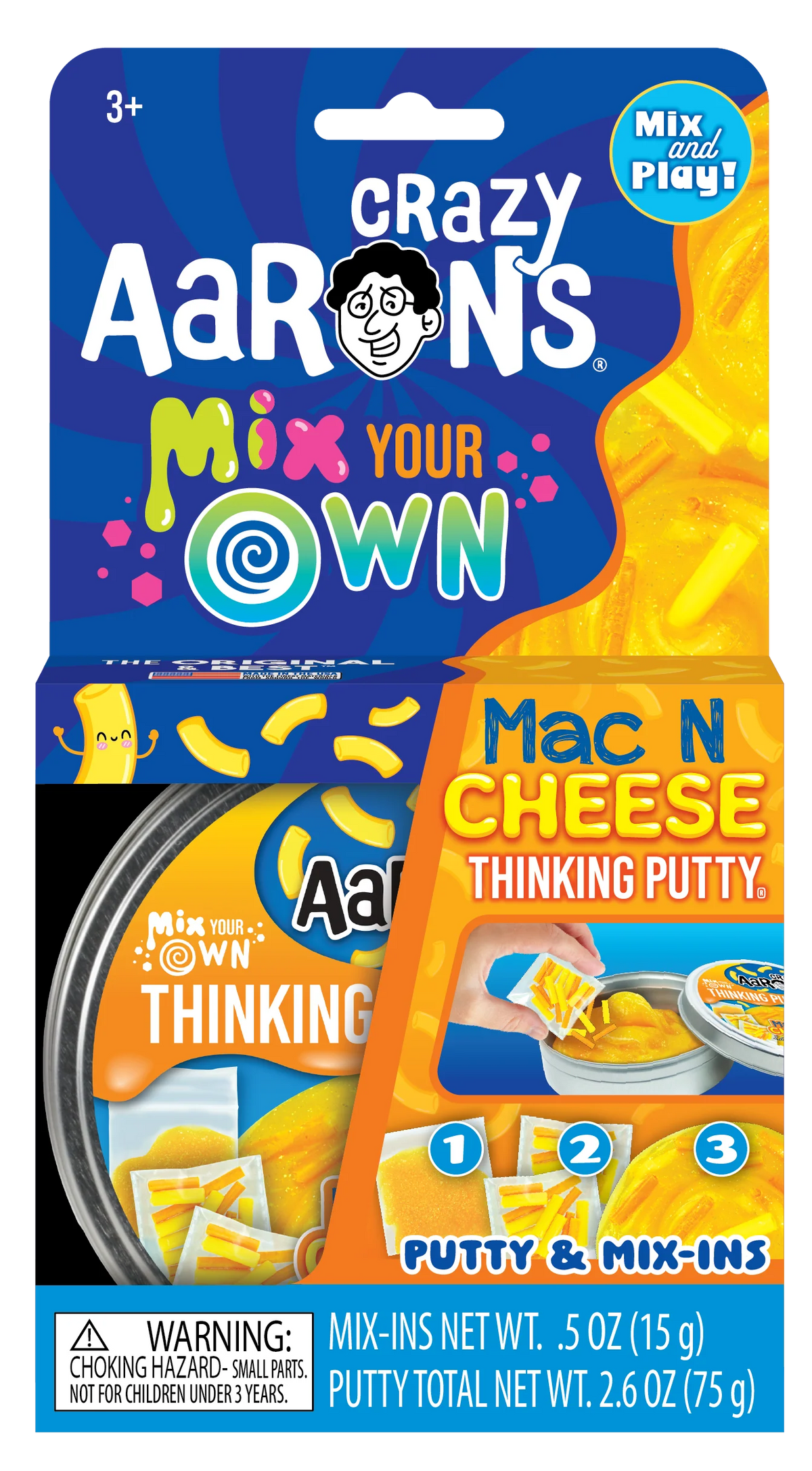 Crazy Aarons Thinking Putty - Mix It - Mac n Cheese