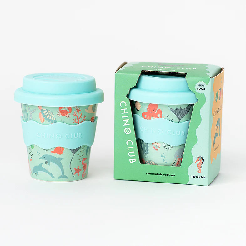 Chino Club Reusable Bamboo 120ml Cup - Ocean