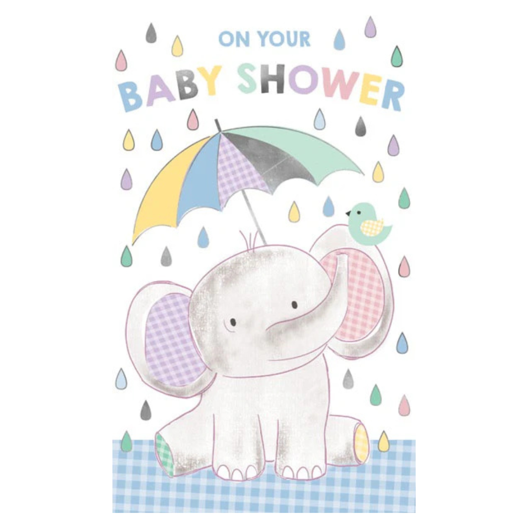 On Your Baby Shower Elephant Card