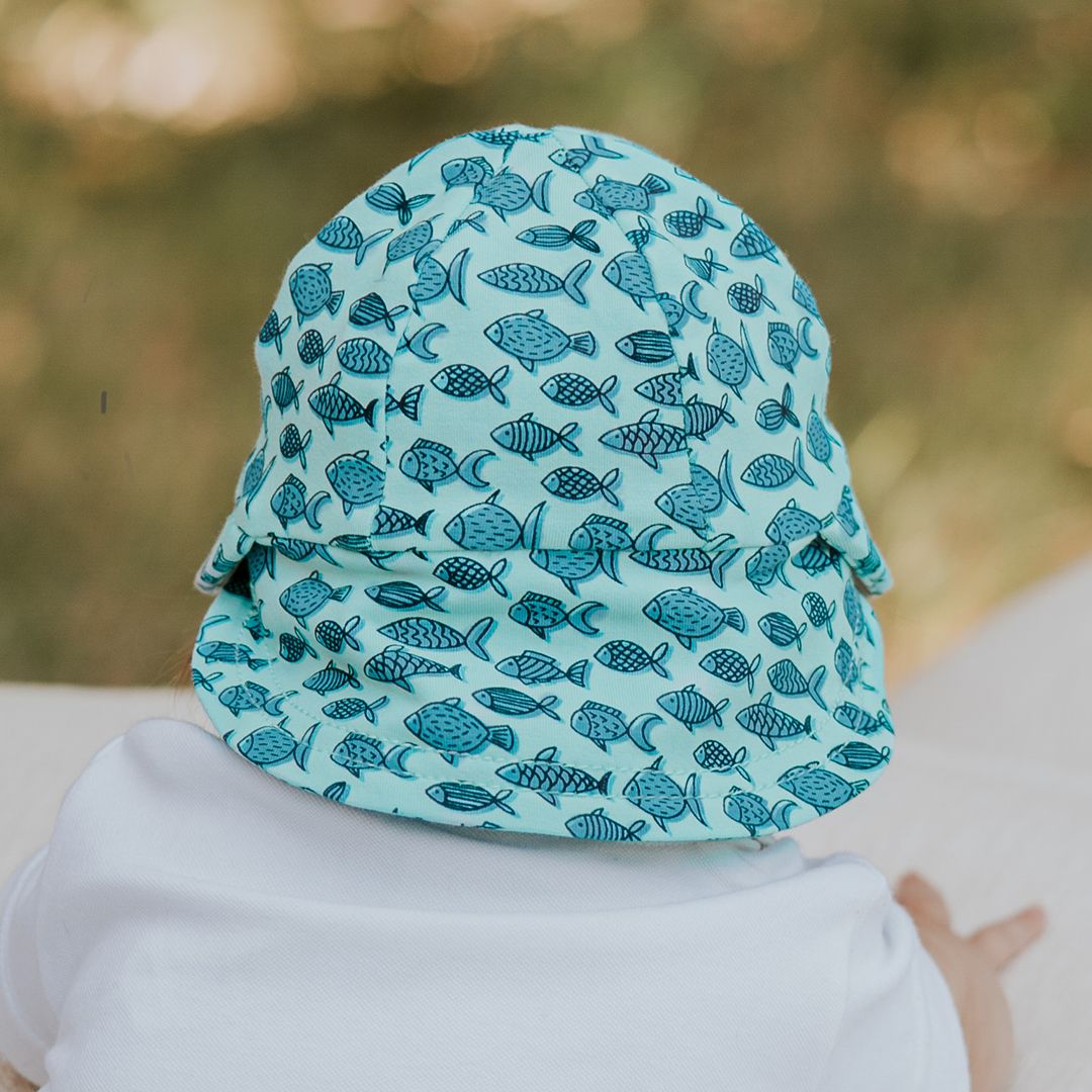 Bedhead Hats Legionnaire Flap Sun Hat - Fish