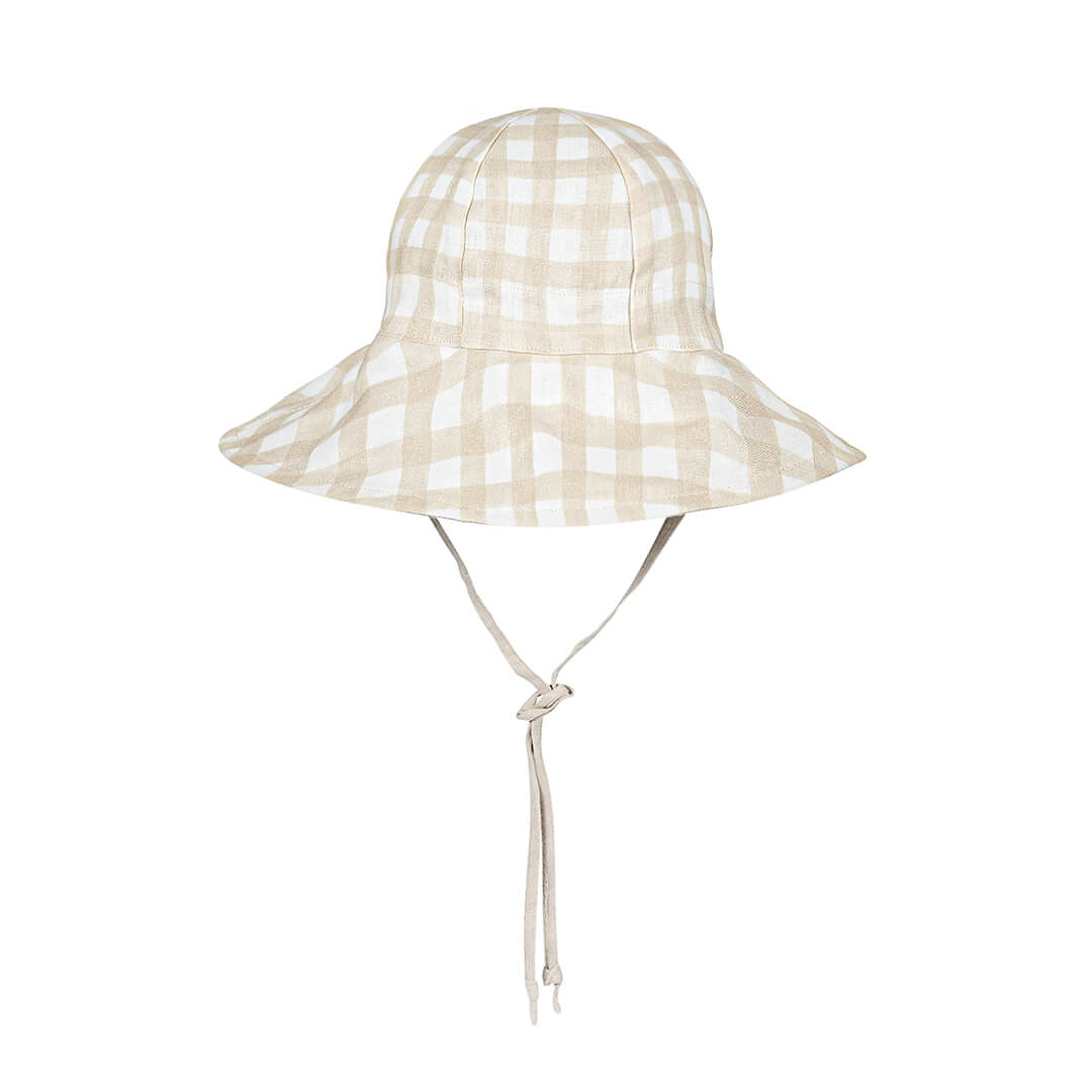 Bedhead Hats Wanderer Girls Reversible Panelled Bucket Sun Hat - Flynn/Flax