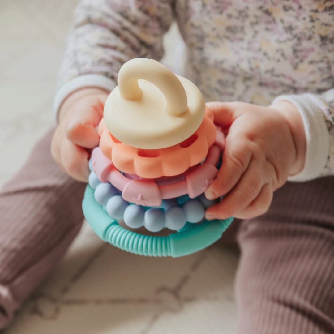 Jellystone Designs Rainbow Stacker and Teether Toy - Gelato