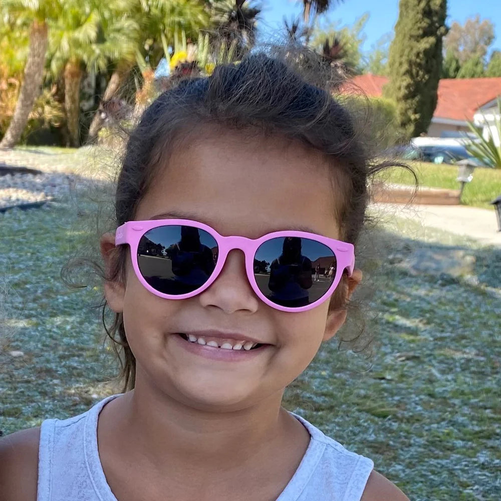 Roshambo Junior Round Sunglasses - Popple Pink