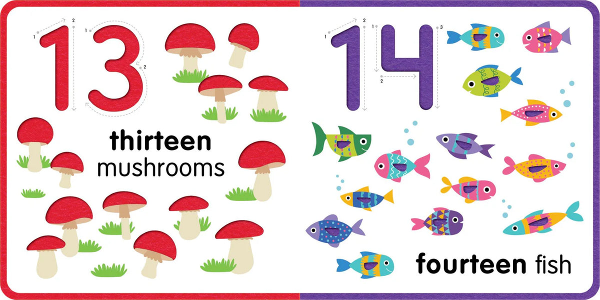 Chunky Felt Book - 123