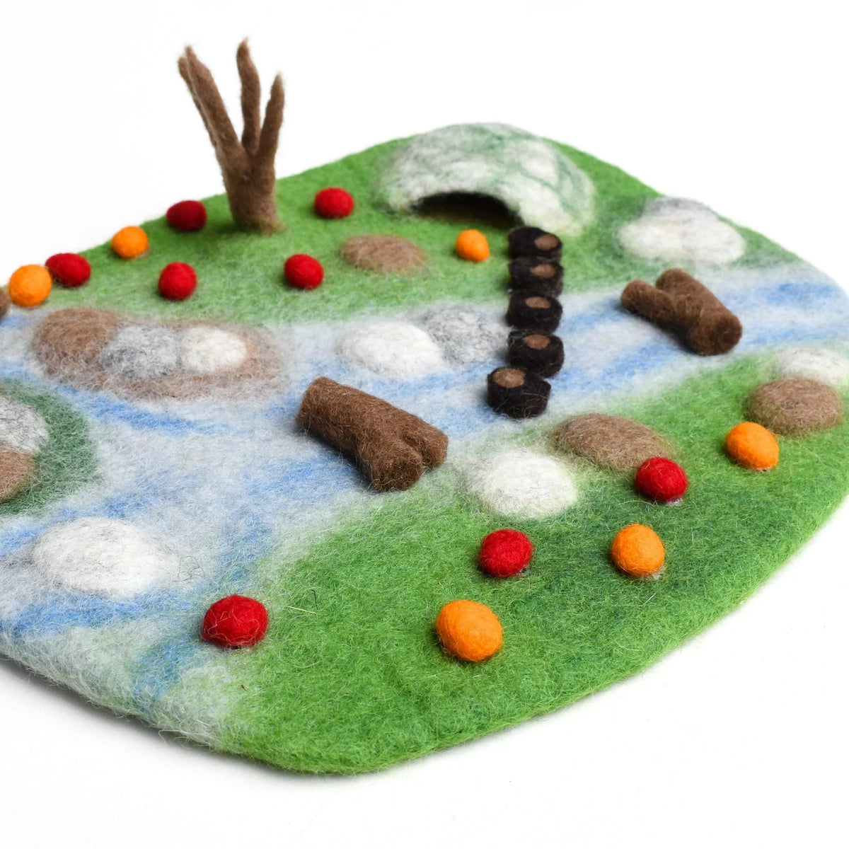 Tara Treasures Woodland River Play Mat Playscape