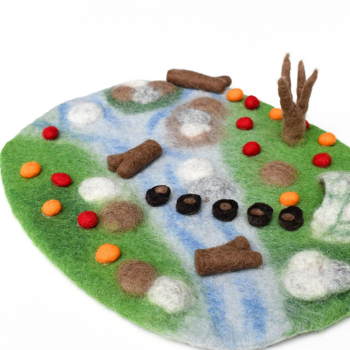 Tara Treasures Woodland River Play Mat Playscape