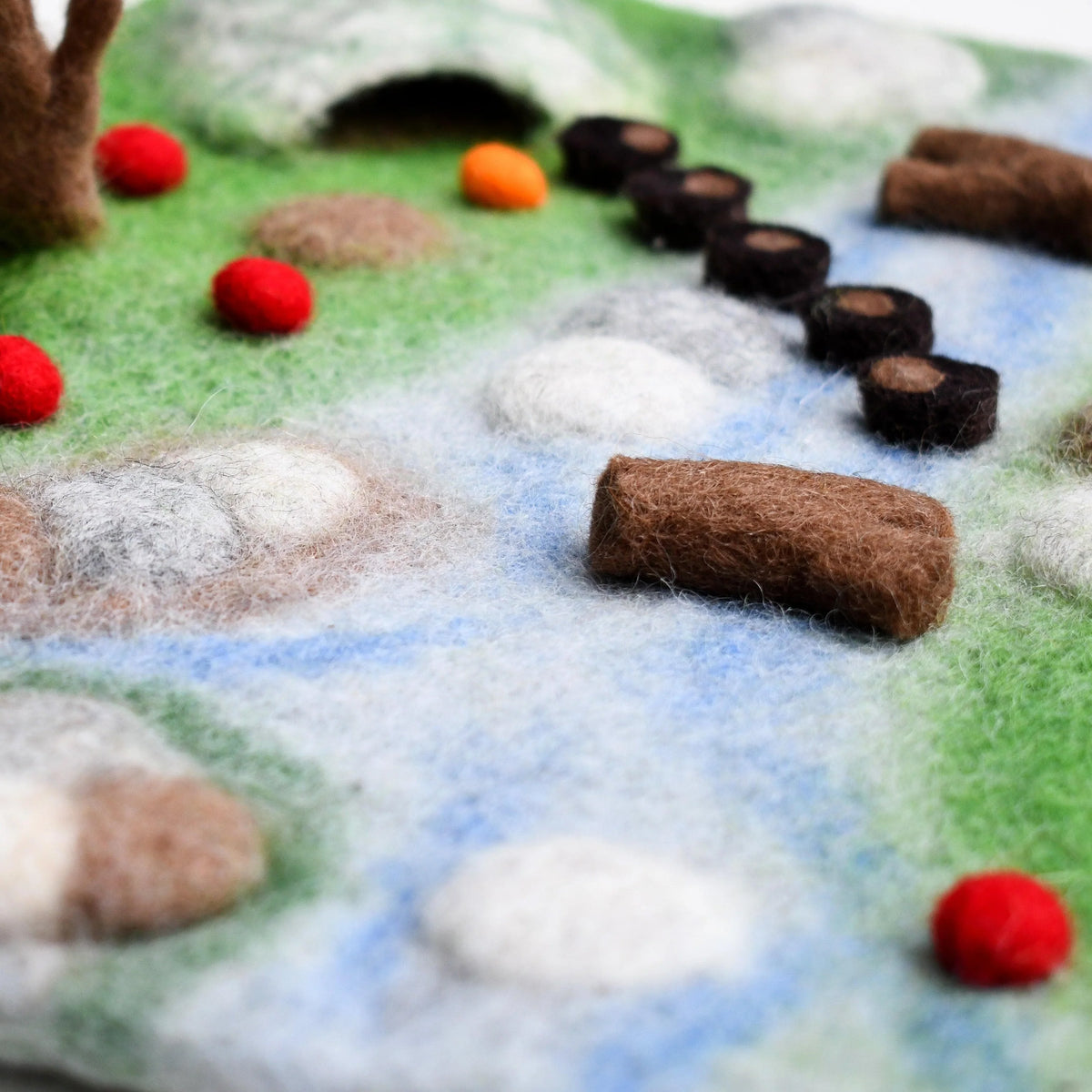 Tara Treasures Woodland River Play Mat Playscape