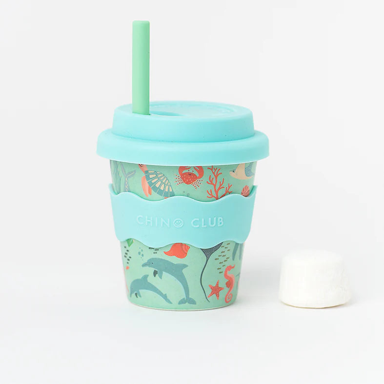 Chino Club Reusable Bamboo 120ml Cup - Ocean