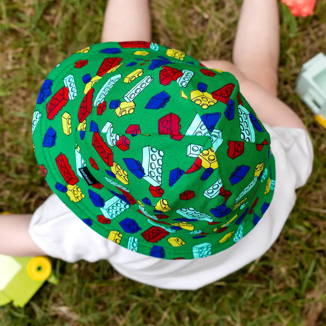 Bedhead Toddler Bucket Sun Hat - Blocks
