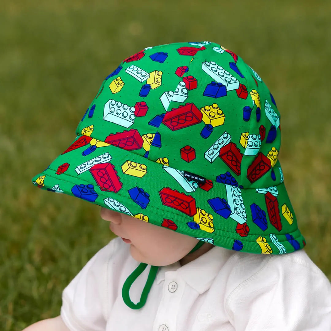 Bedhead Toddler Bucket Sun Hat - Blocks