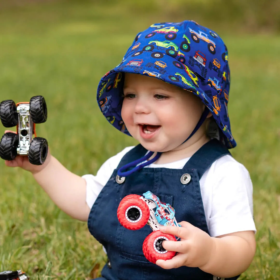 Bedhead Toddler Bucket Sun Hat - Monstertruck