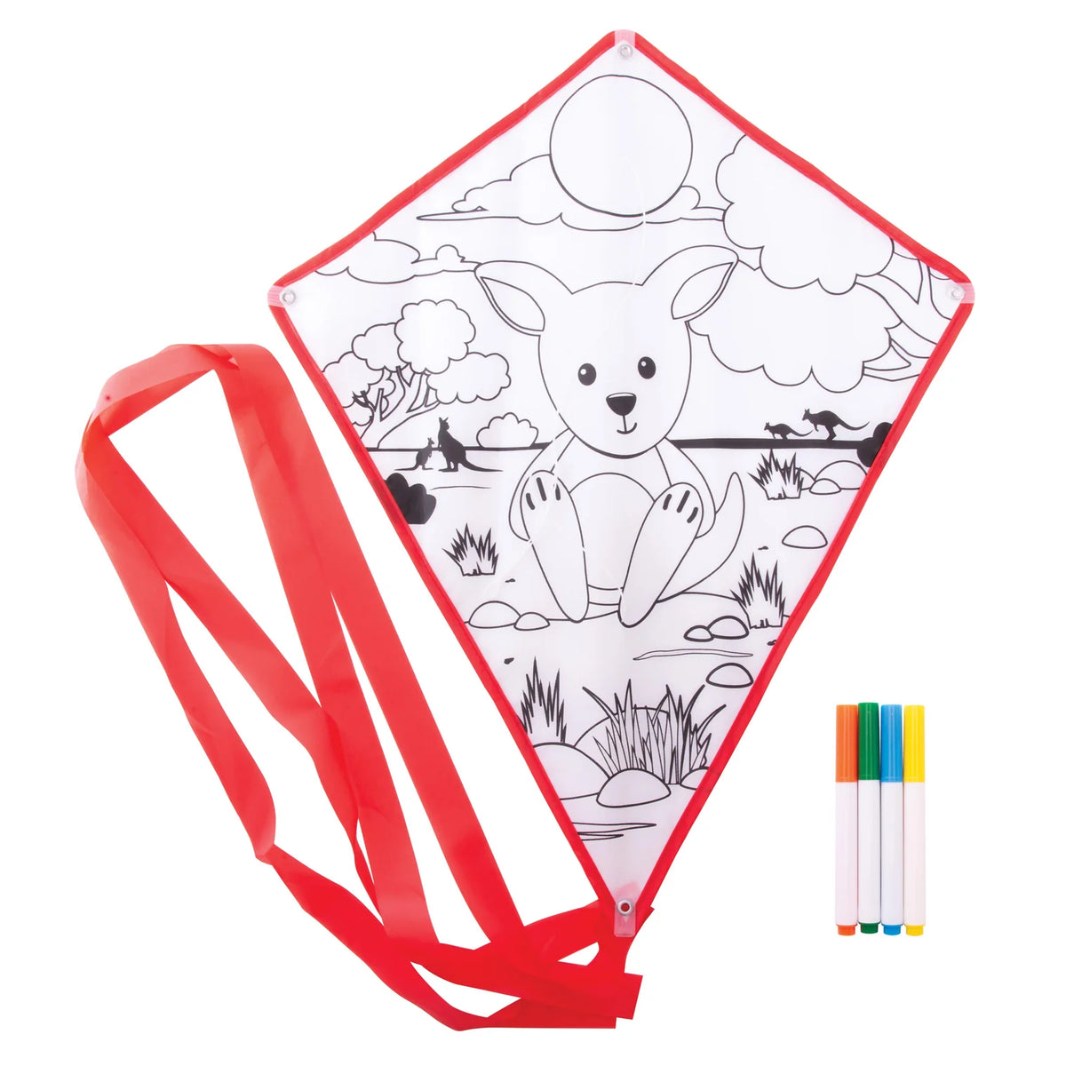The Australian Collection Colour Your Own Kite - Kangaroo