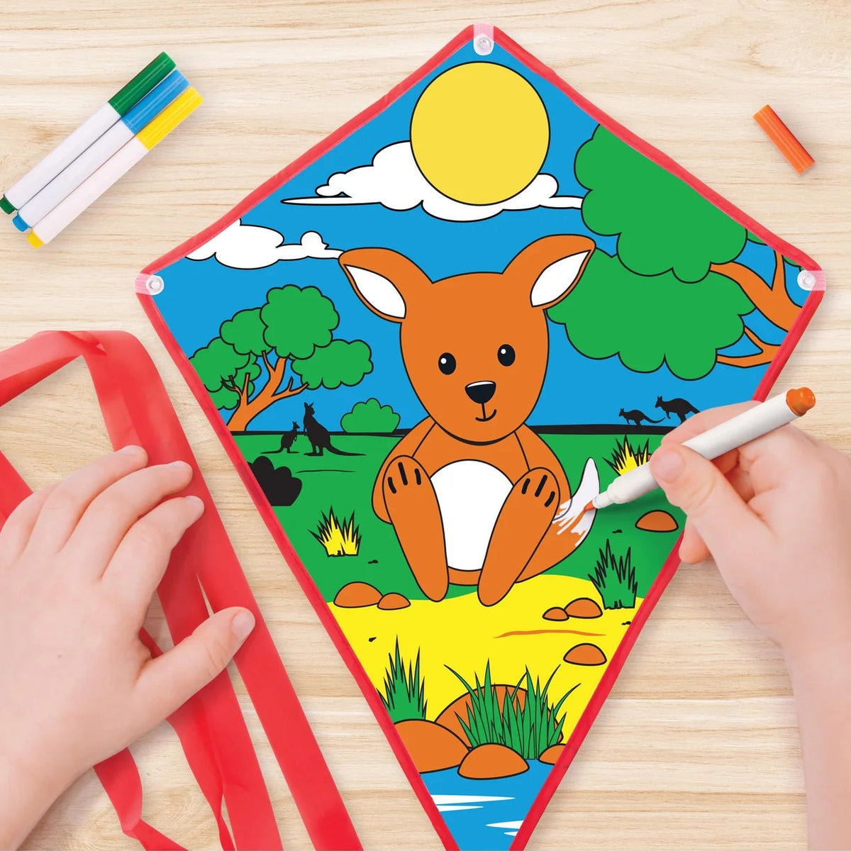 The Australian Collection Colour Your Own Kite - Kangaroo