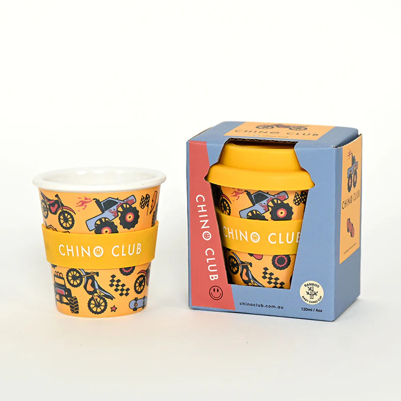 Chino Club Reusable Bamboo 120ml Cup - Wheelie