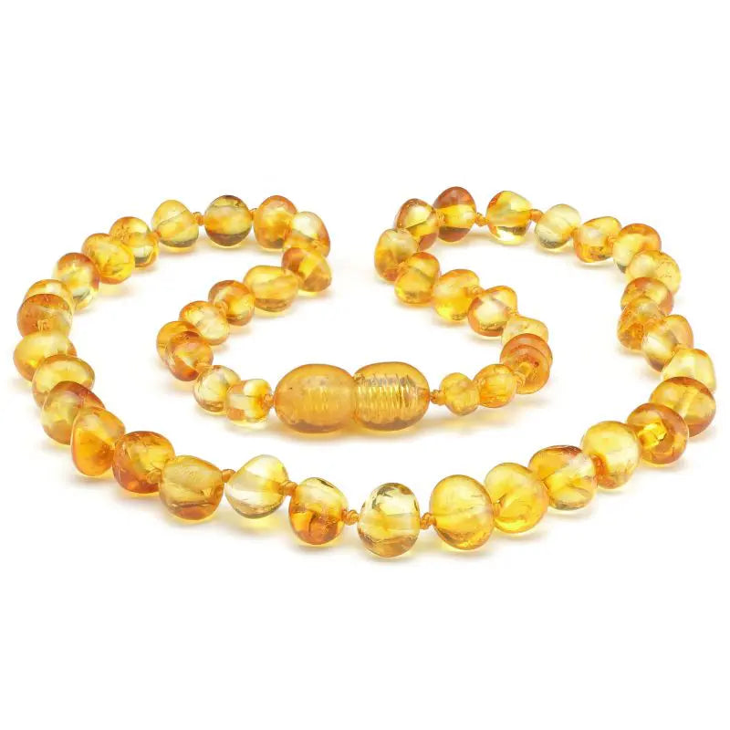 The Amber Centre Baby Amber Necklace - Light