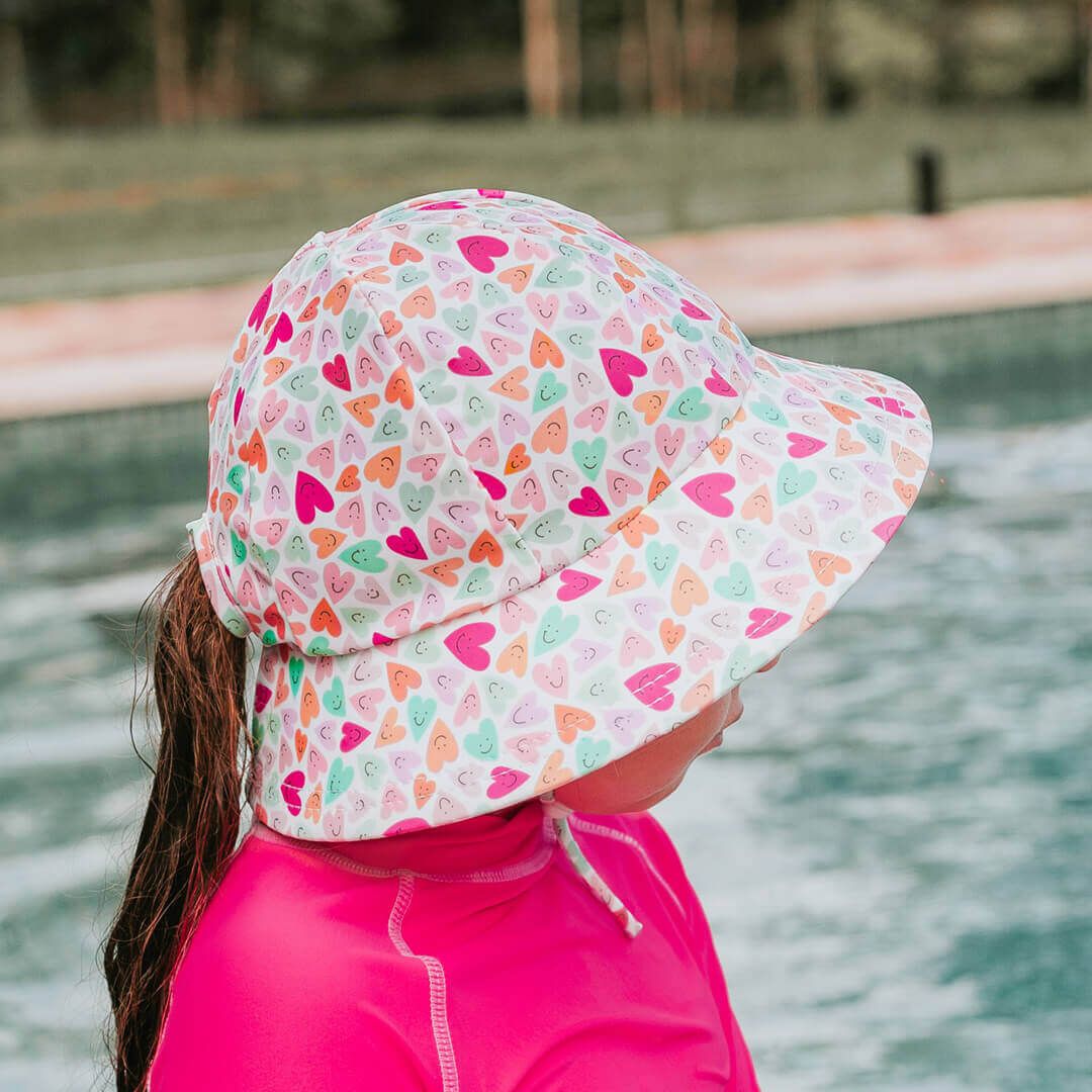 Bedhead Hats Ponytail Swim Bucket Hat - Sweet Heart