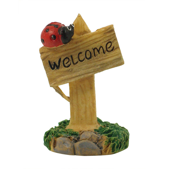 Ladybug Welcome Sign