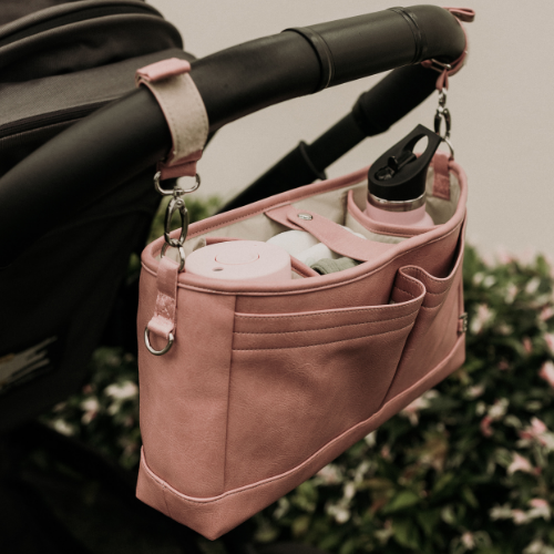 OiOi Stroller Organiser - Dusty Rose