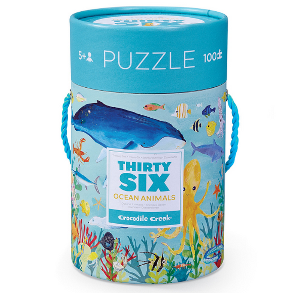 36 Animal Puzzle 100 pc - Ocean Animals