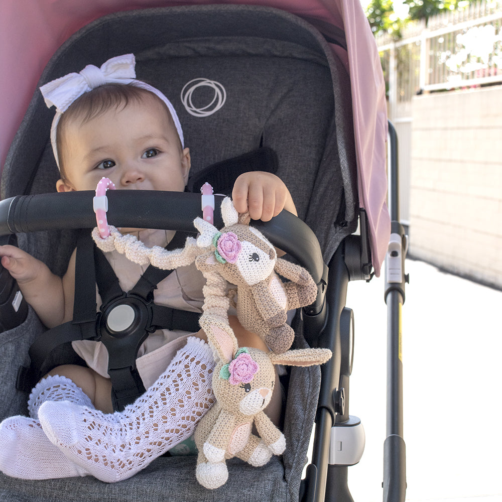 Living Textiles Stroller Toys - Fawn &amp; Bunny