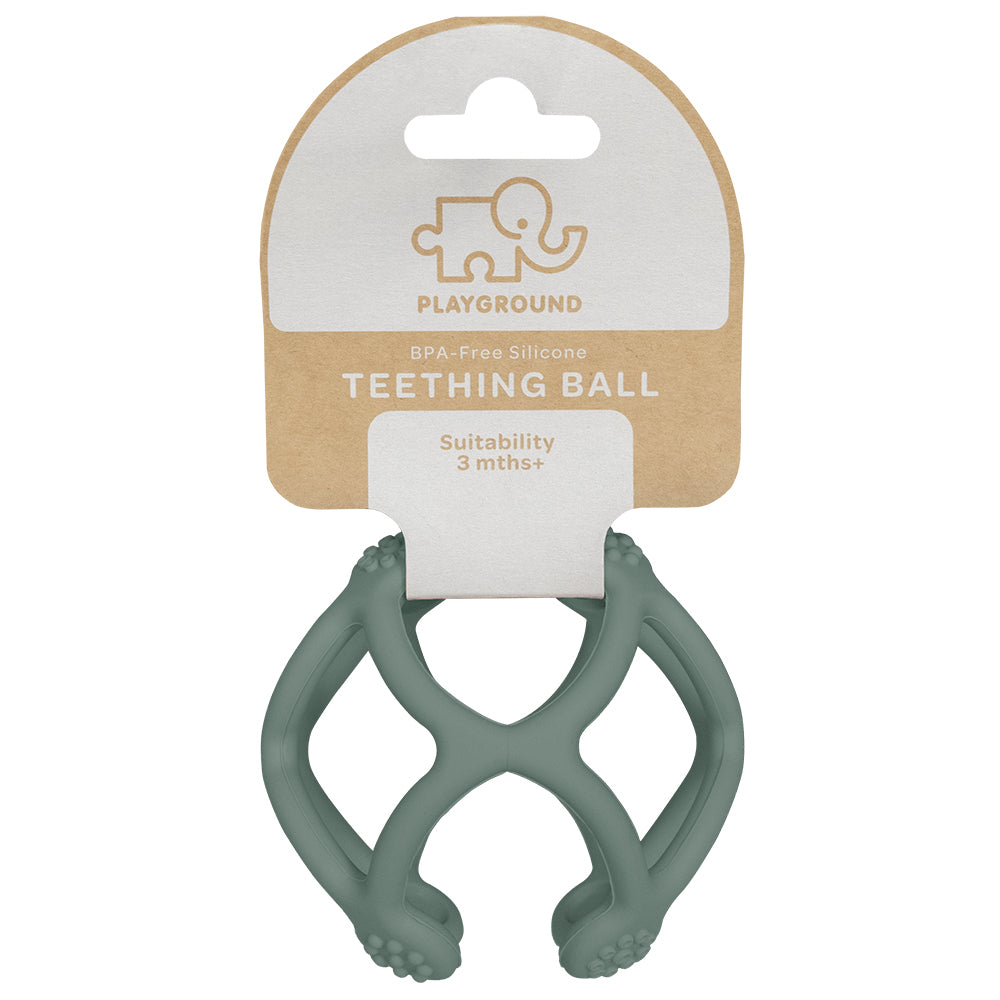 Playground Silicone Teething Ball - Sage