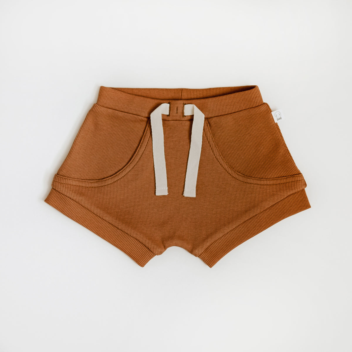 Snuggle Hunny Organic Cotton Shorts - Chestnut