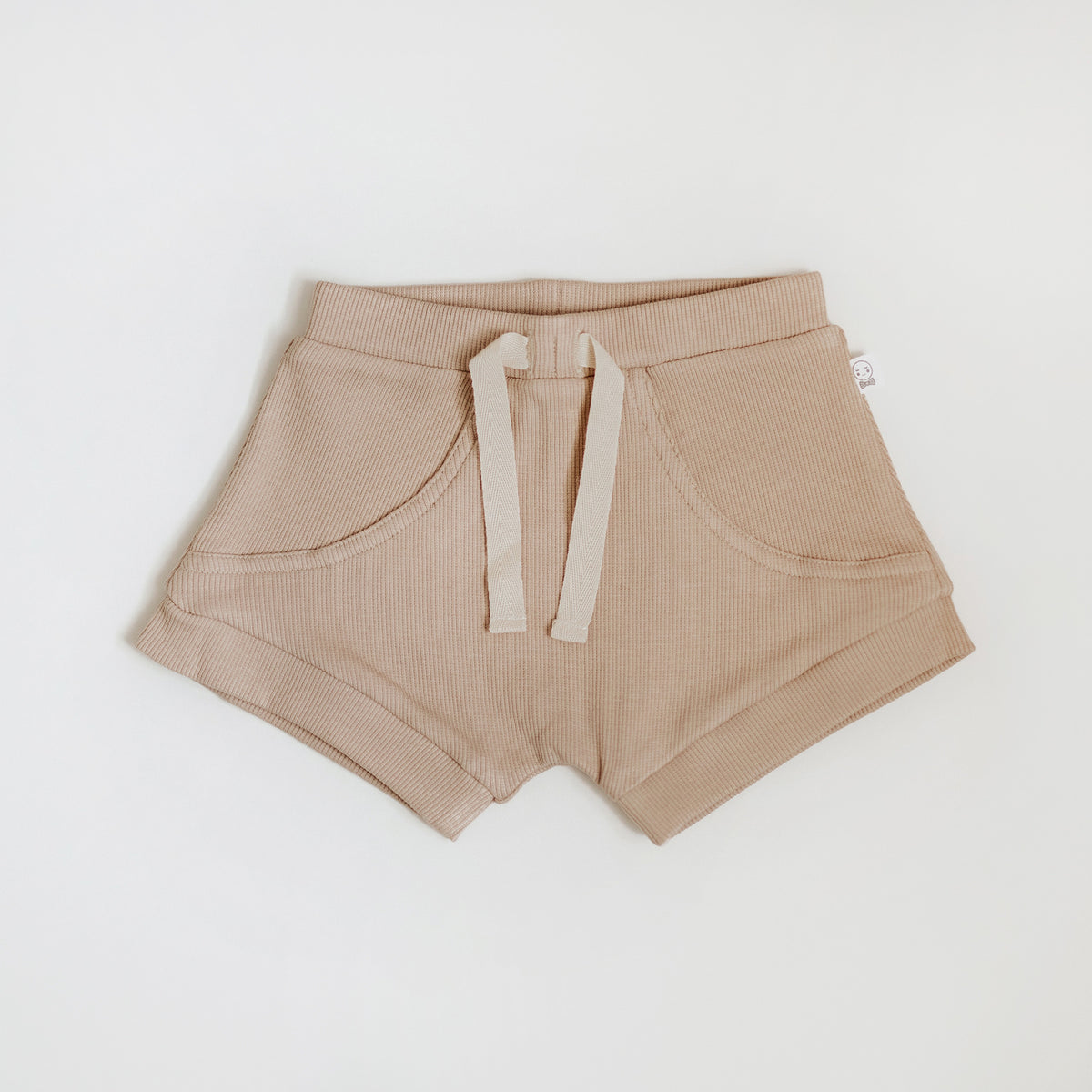 Snuggle Hunny Organic Cotton Shorts - Pebble
