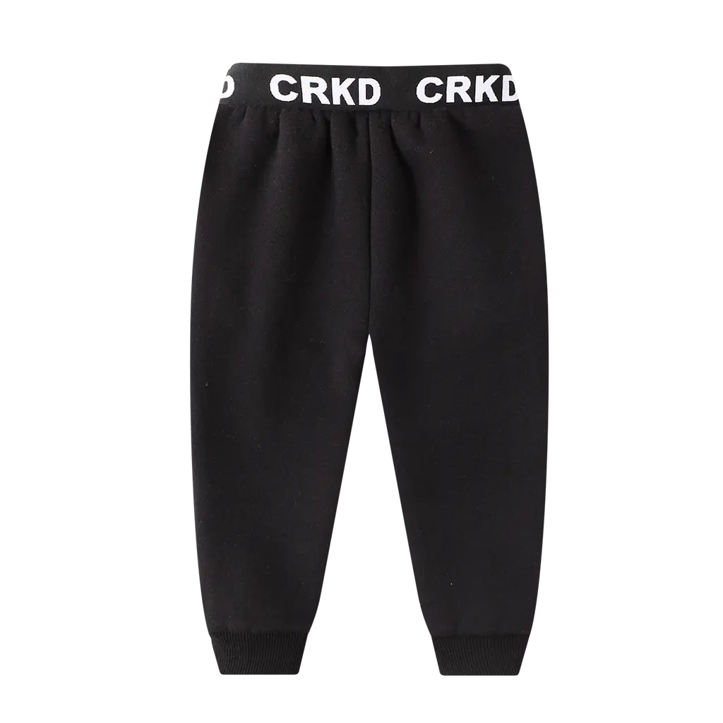 Cracked Soda - Embossed Trackpants - Black