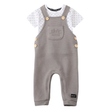CRKD Lil Tradie Overall 2Pce Set - Steel