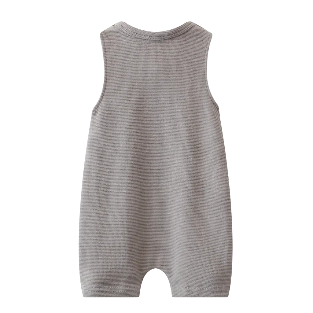 Cracked Soda - Lil Tradie Summer Romper - Steel