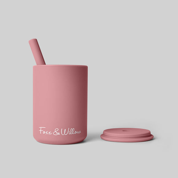 Cup & Straw - Rose