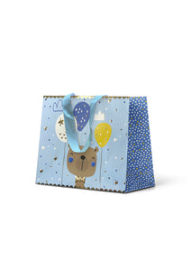 Premium Gift Bag Medium: Embossed & Foiled Cute Bear