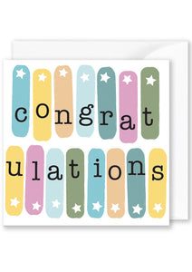 “congratulations” Coloured Bars