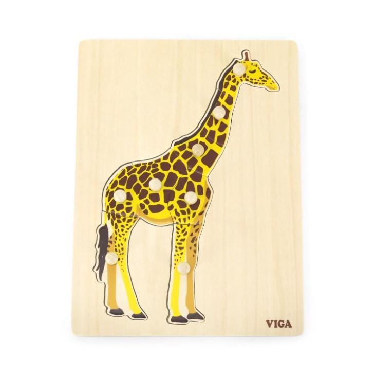 Viga Montessori Puzzle - Giraffe