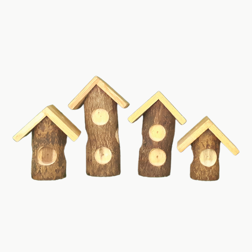 Log Tree House - Set of 4