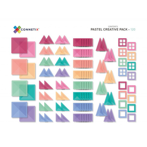Connetix - Pastel - 120 Piece Creative Pack