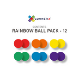 Connetix - Rainbow - 12 Piece Replacement Ball Pack