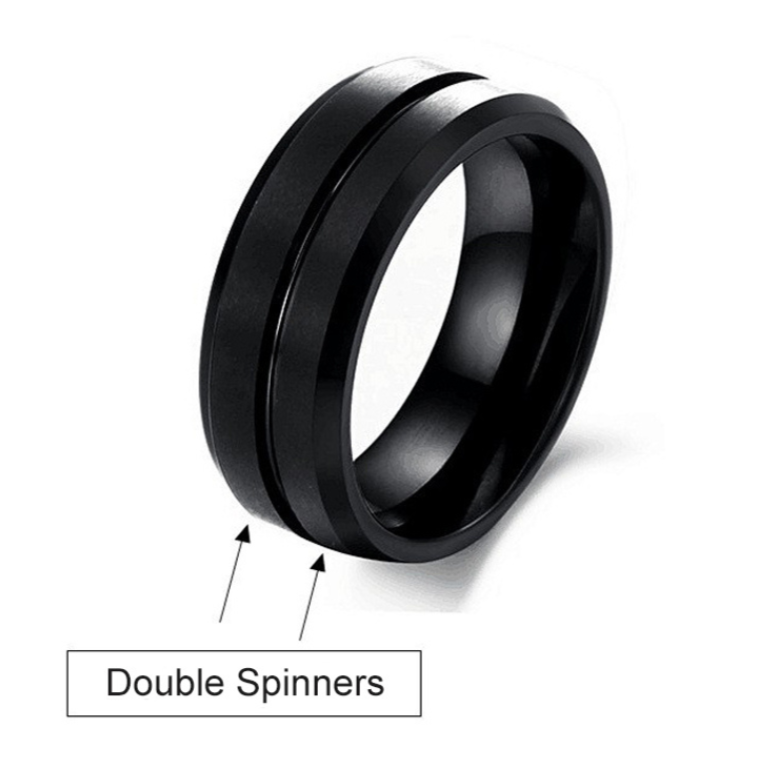 Double Spinner Fidget Ring