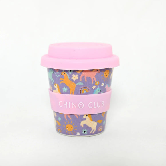 Reusable Bamboo Cup - Purple Unicorn