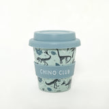 Reusable Bamboo Cup - Dino Days Blue
