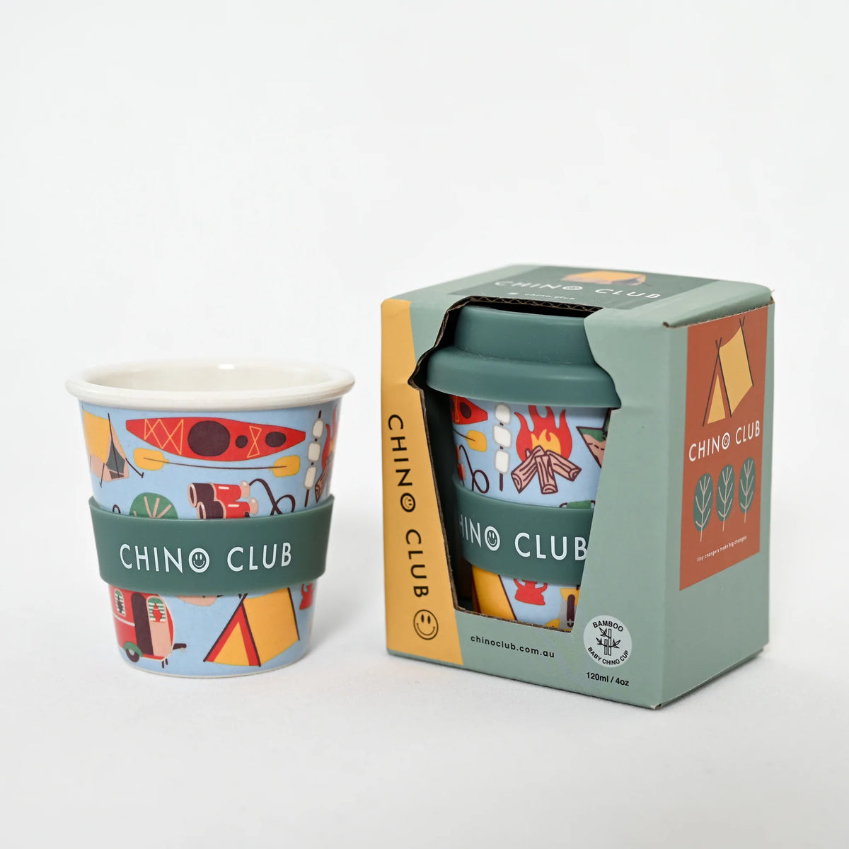 Chino Club Reusable Bamboo 120ml Cup - Camp
