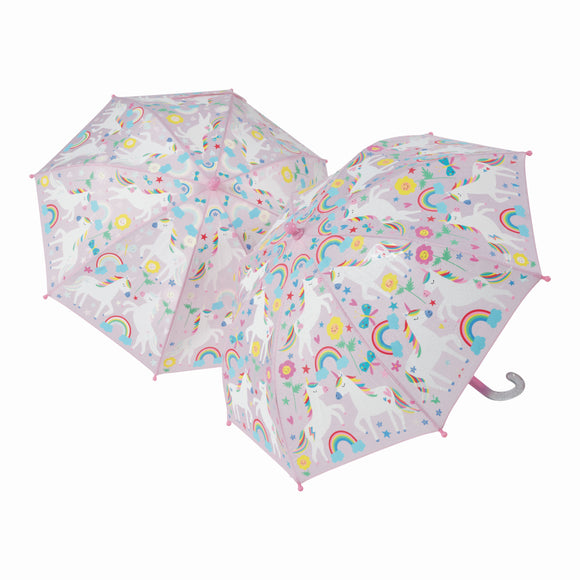Colour Change Umbrella - Rainbow Unicorn
