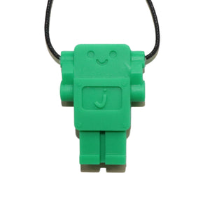 Robot Pendant Necklace - Green